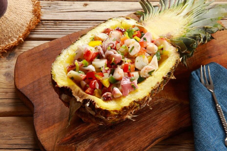 Semana Santa 2022: Receta para preparar piña rellena de mariscos