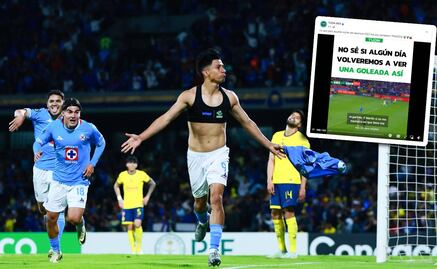 TUDN recordó goleada del América al Cruz Azul tras la eliminación en Concacaf 