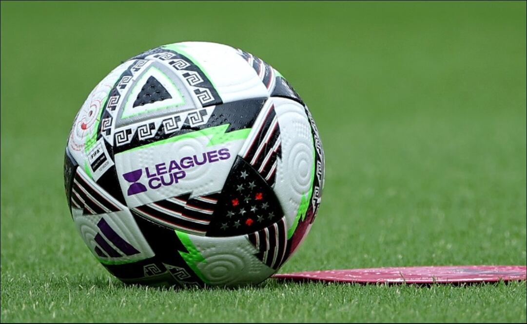 Así luce el balón con el que se disputa la Leagues Cup 2024. FOTO: @LeaguesCup
