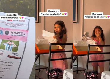 VIDEO: La reacción viral de una mini fan de Leo Messi que lo verá jugar en El Salvador