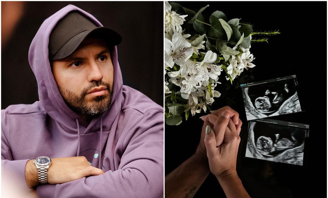 Sergio 'Kun' Agüero y ultrasonido de su pareja / FOTO: @kunaguero