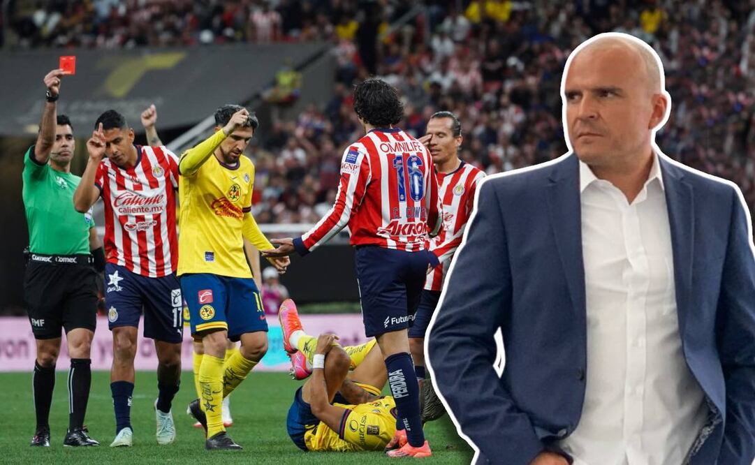 Paco Chacón criticó fuertemente la tarjeta roja de Adonai Escobedo a Cade Cowell. FOTO: Imago7