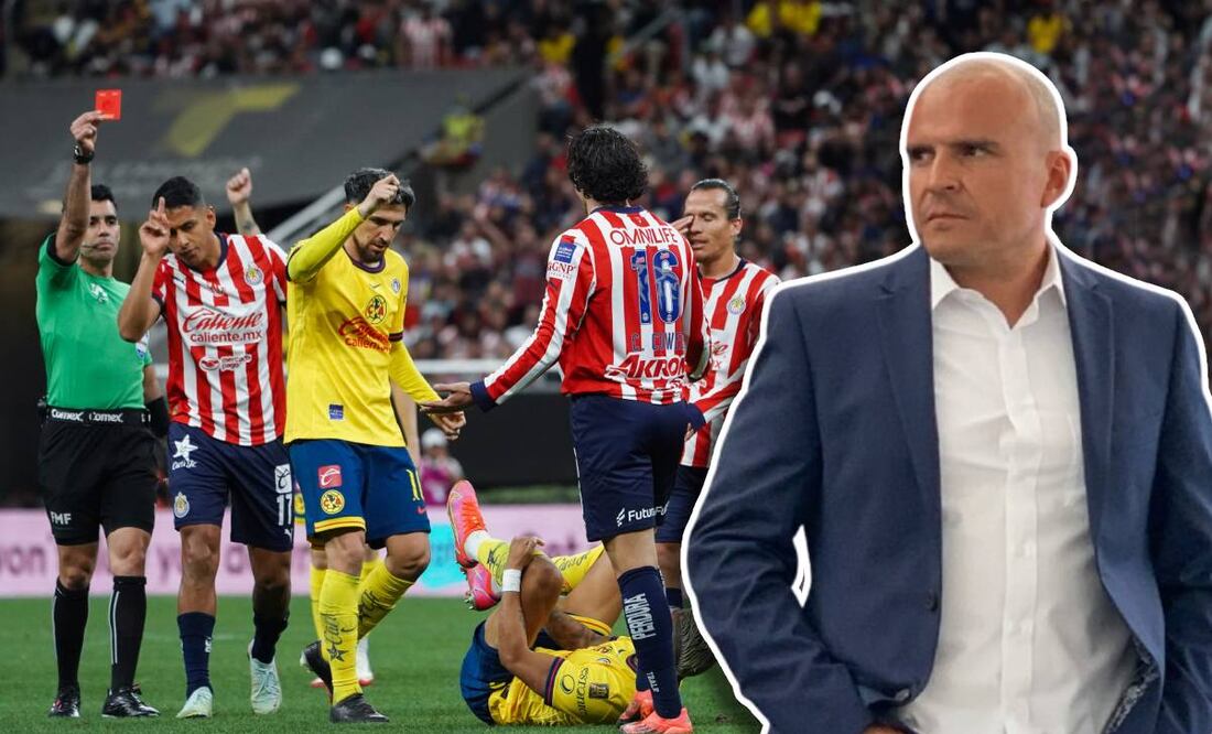 Paco Chacón criticó fuertemente la tarjeta roja de Adonai Escobedo a Cade Cowell. FOTO: Imago7