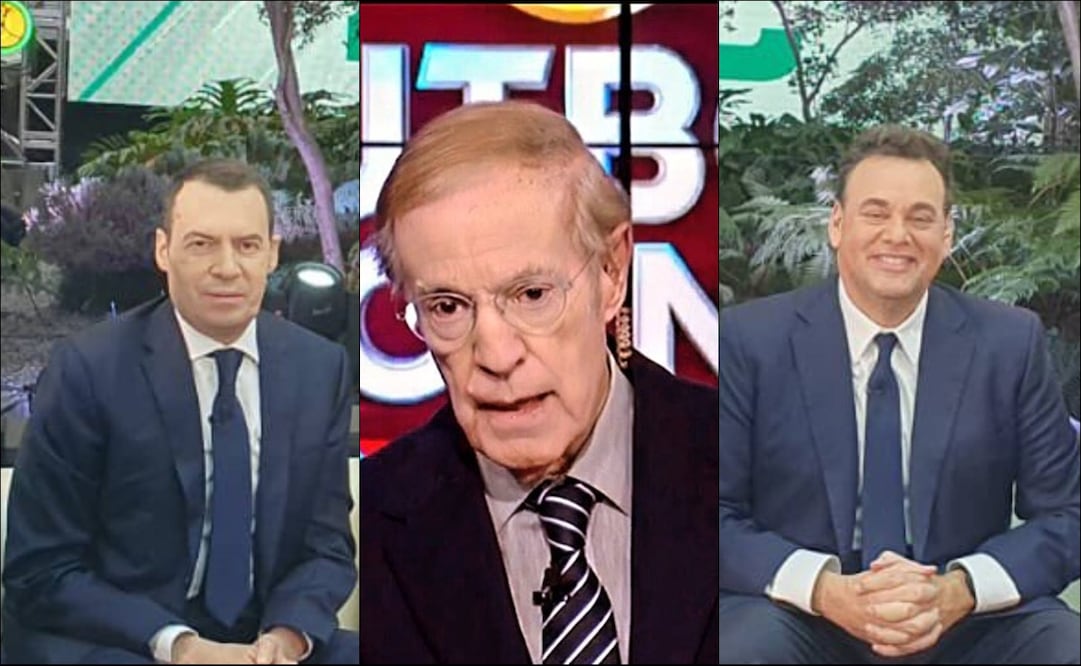 André Marín, José Ramón Fernández y David Faitelson FOTO: Captura