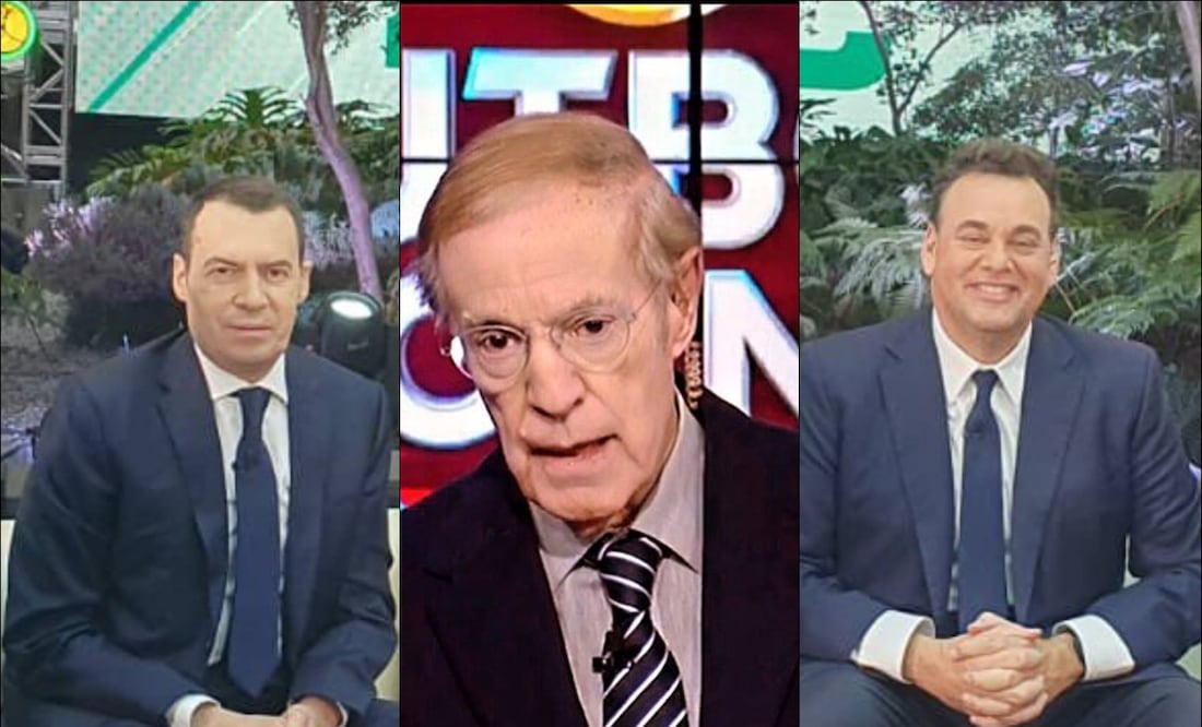 André Marín, José Ramón Fernández y David Faitelson FOTO: Captura