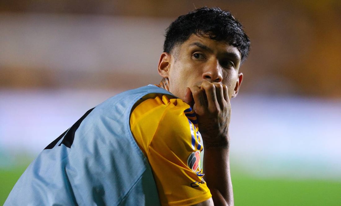 Uriel Antuna está borrado en Tigres y prácticamente el Mundial 2026 se le fue. Foto: Imago7
