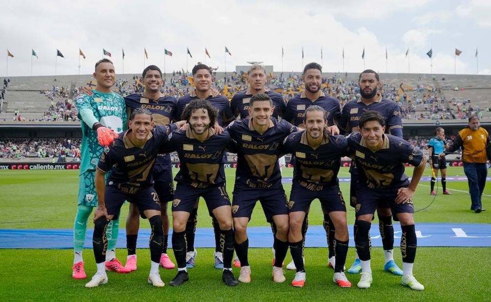 Los Pumas previo al partido ante San Luis en Ciudad Universitaria / Foto: Imago7