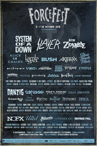 Force Fest replica el estilo europeo de los festivales de rock más importantes