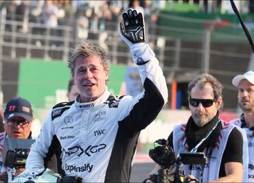 Brad Pitt sufre "aparatoso accidente" durante el Gran Premio de Las Vegas