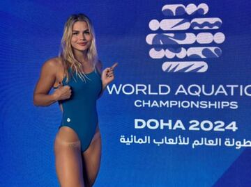 La nadadora paraguaya, Luana Alonso, se volvió viral al anunciar que ganó su boleto a París 2024