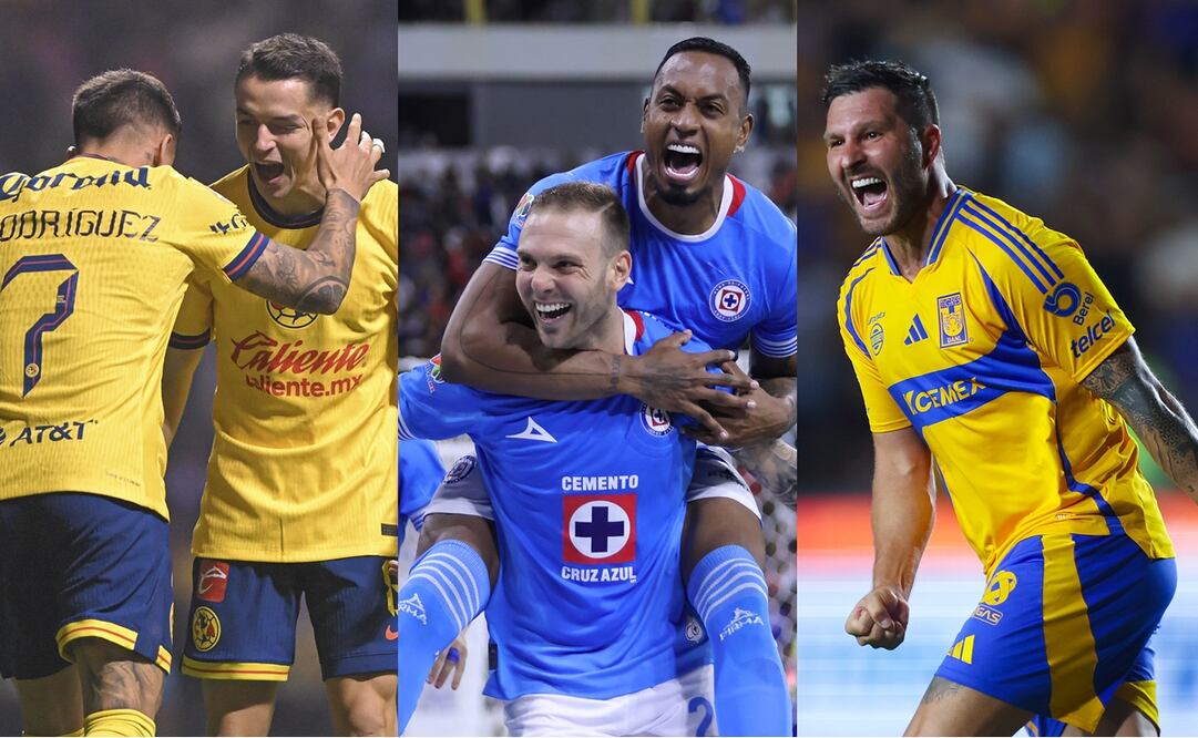 América, Cruz Azul y Tigres durante la Jornada 16 del Apertura 2024 - Fotos: Imago7