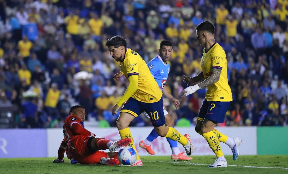 América dejó escapar varias opciones de gol claras ante Cruz Azul en la Ida de Cuartos de Final de Concacaf. Foto: Imago7