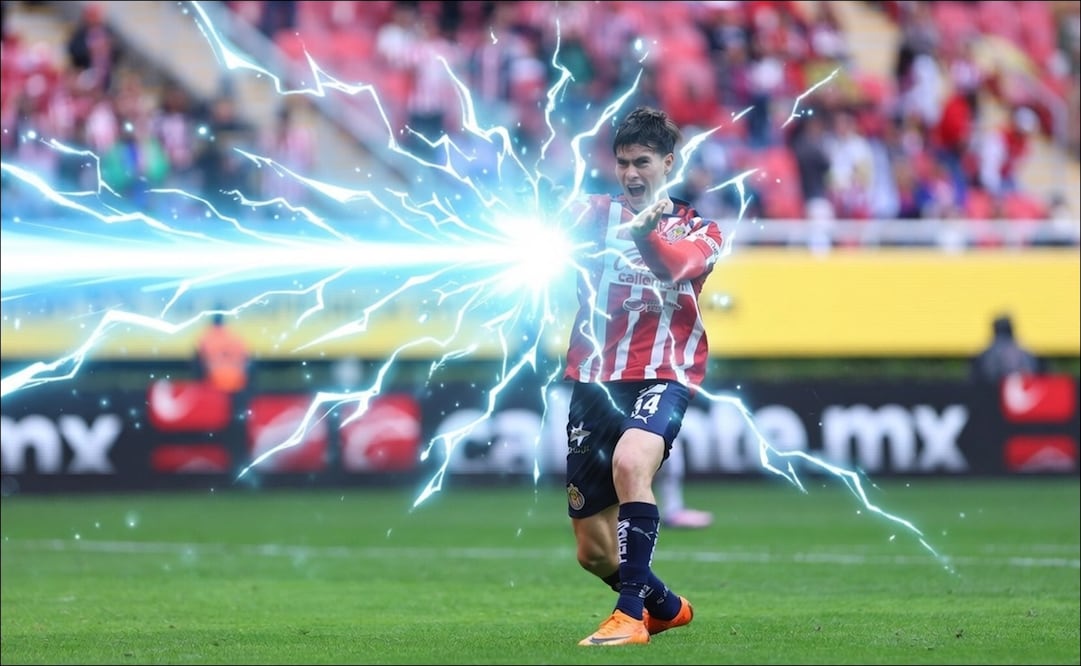 Armando González lanzó un 'Kame Hame Ha' para festejar su gol ante Querétaro. FOTO: Imago7