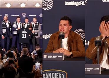 Chucky Lozano rompe en lágrimas al ser presentado como nuevo jugador del San Diego