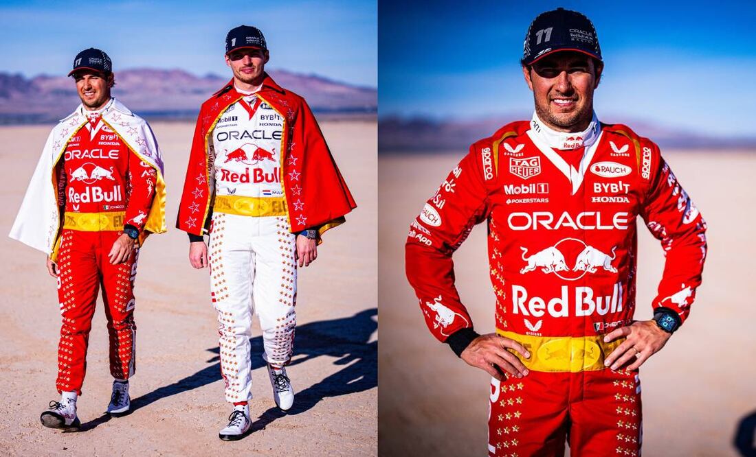 Checo Pérez hará un homenaje al famoso traje que usaba Elvis Presley en Las Vegas. Foto: Especial