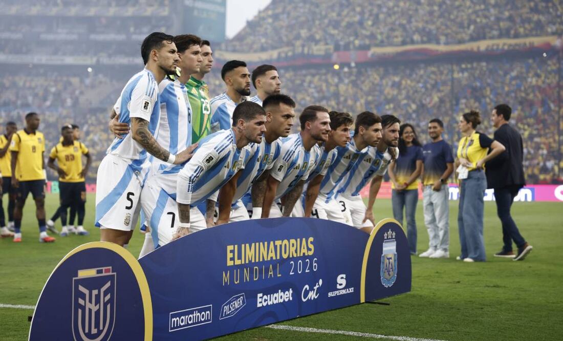 La selección de Argentina enfrentó a Ecuador sin Lionel Messi. Foto: @Argentina