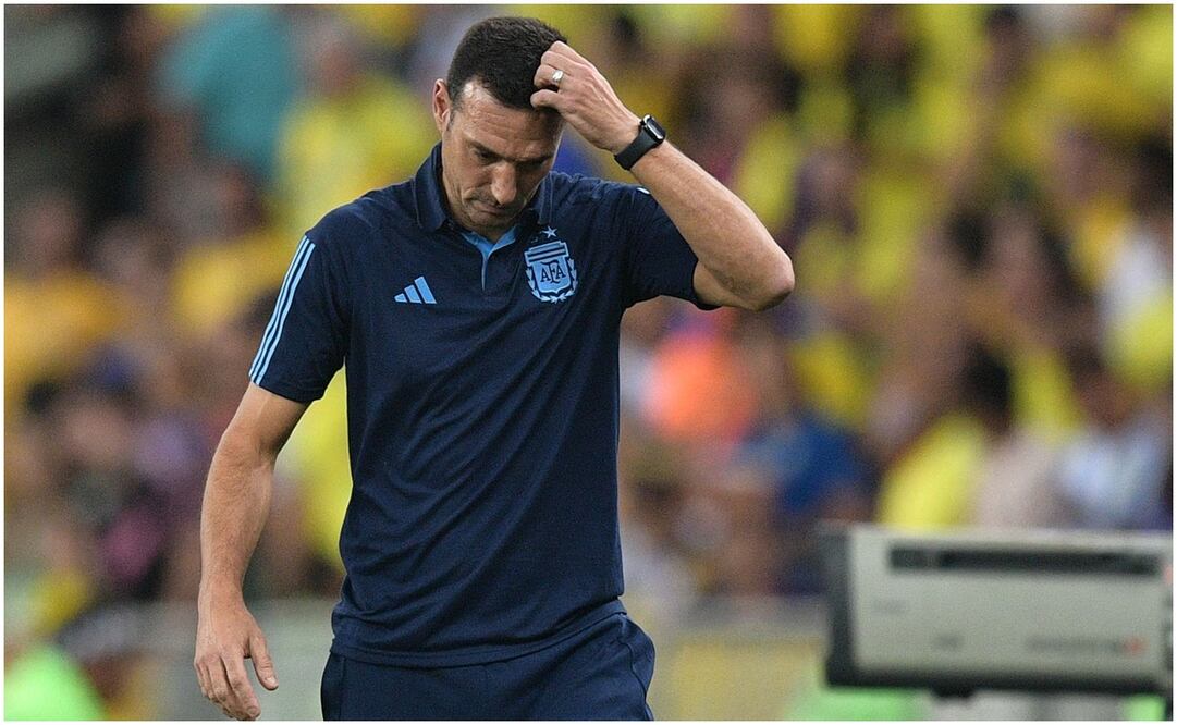 Lionel Scaloni ante Brasil en el Maracaná / FOTO: AFP