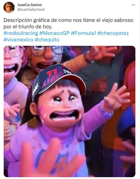 Los 10 mejores memes de "Chequito, viejo sabroso" Pérez y su triunfo en Mónaco