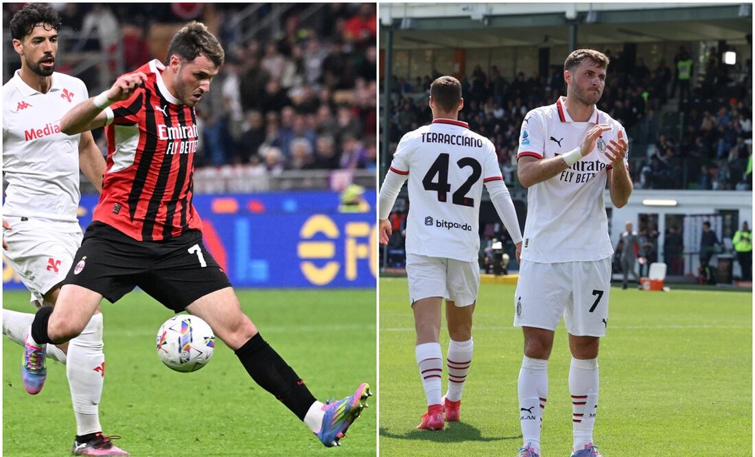 Santiago Giménez con el AC Milán Foto: EFE / @acmilan