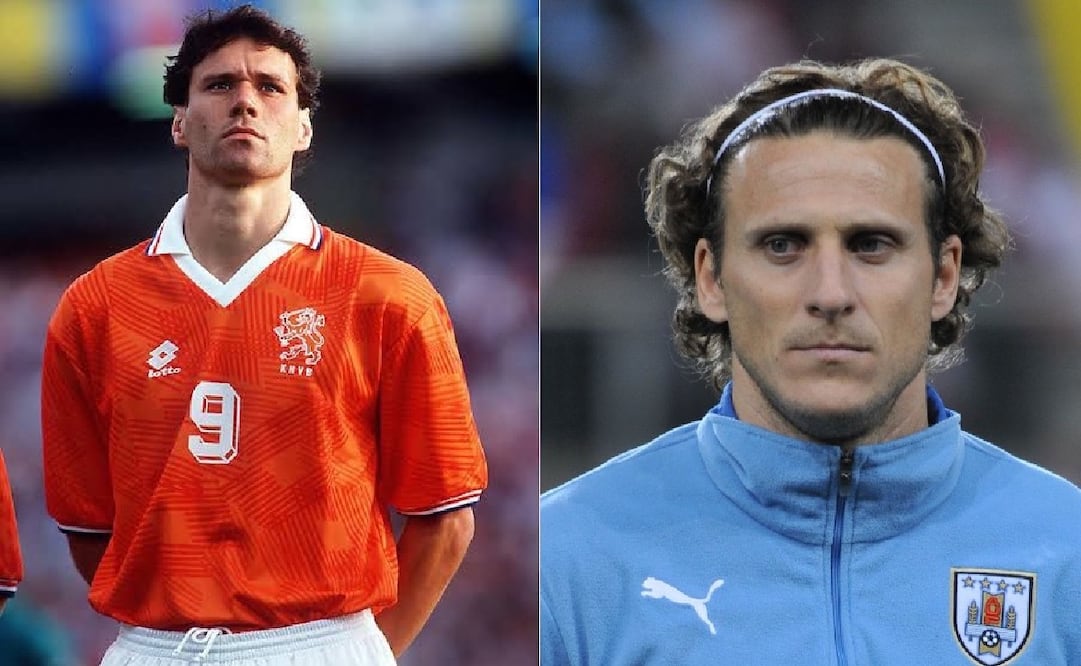 Marco Van Basten y Diego Forlán Foto: Especial