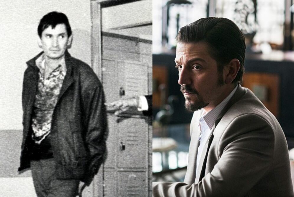 Conocido como “Jefe de jefes” o “El Padrino”, fue policía de Sinaloa, pero se pasó al bando del narco. Se convirtió en líder del Cártel de Sinaloa hasta su detención en 1989. Hoy está preso en el pena de Almoloya de Juárez. (Foto:  Gaumont International Television/Netflix/Fototeca El Universal)