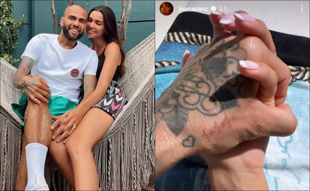 Dani Alves y Joana Sanz. FOTOS: Instagram @joanasanz