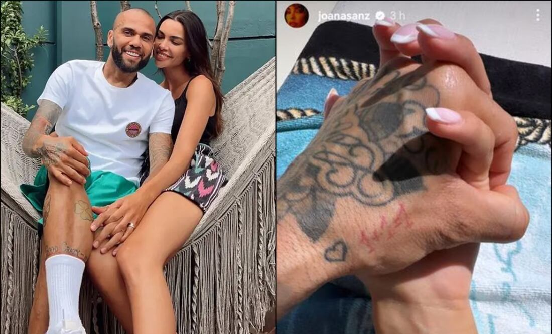 Dani Alves y Joana Sanz. FOTOS: Instagram @joanasanz