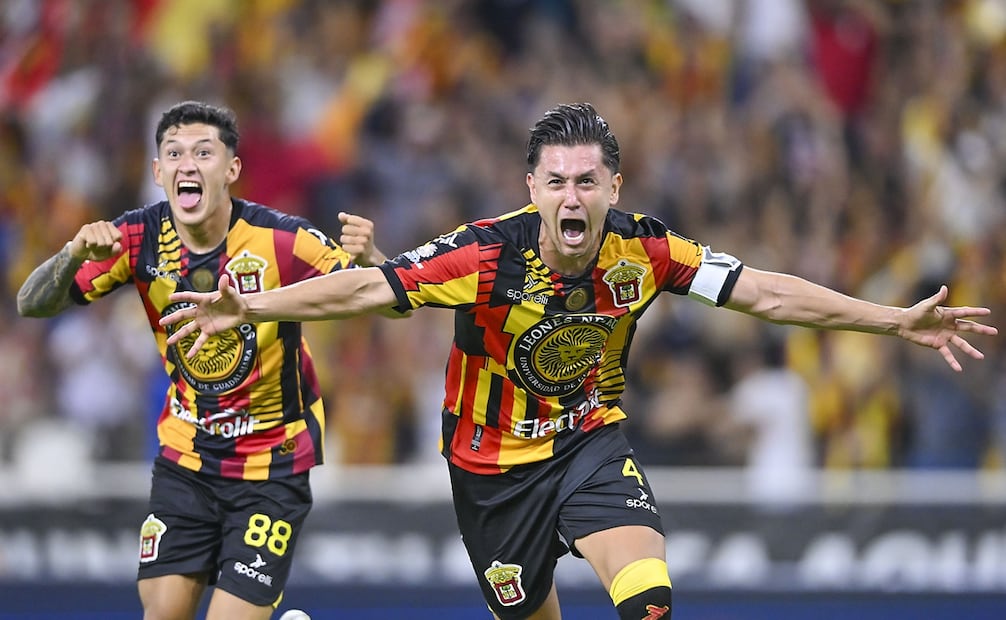 Leones Negros en festejo de gol, durante la FInal de Ida del Clausura 2025 de la Liga de Expansión - Foto: Imago7