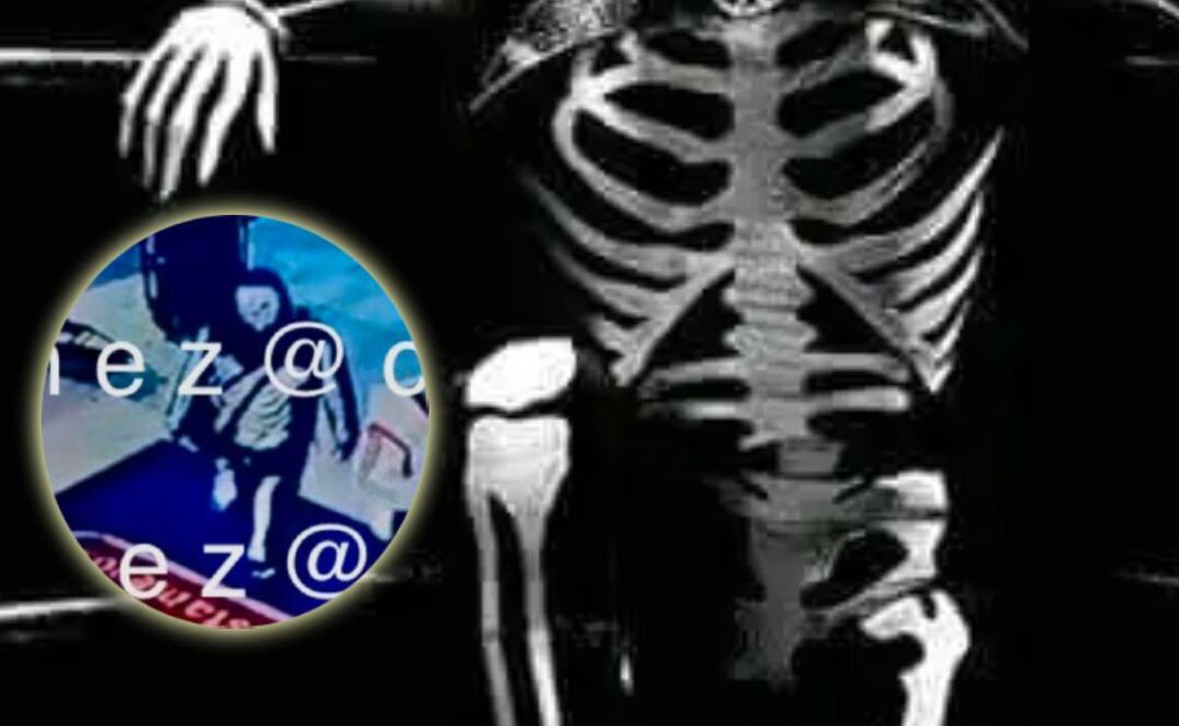 Hombre se disfraza de 'La Parka' para asaltar un banco y una joyería. FOTO: @c4jimenez / Captura