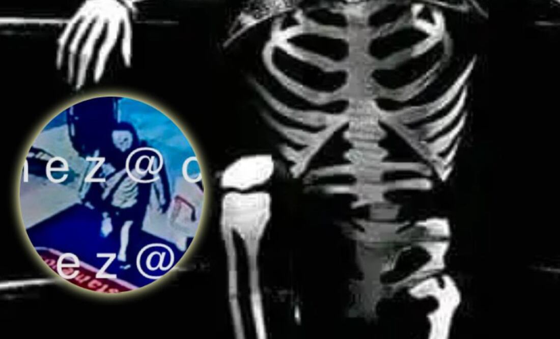 Hombre se disfraza de 'La Parka' para asaltar un banco y una joyería. FOTO: @c4jimenez / Captura