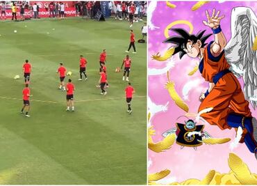 VIDEO: Ponen canción de Dragon Ball previo a partido de la Liga Argentina en homenaje a Akira Toriyama