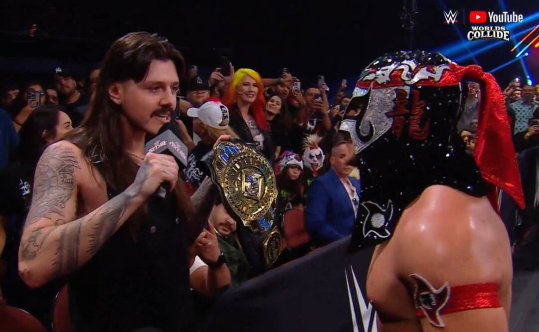 Dominik Mysterio retó a Octagón Jr. a una lucha esta noche en Money in the Bank por el título intercontinental. Foto: Especial