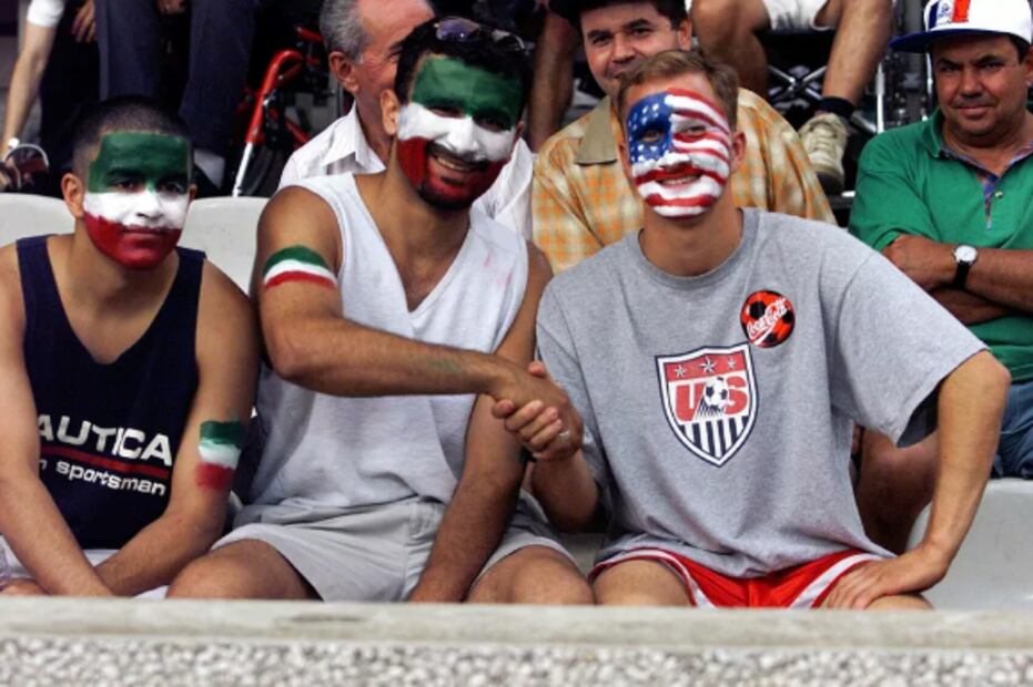 Aficionados de Irán y Estados Unidos conviven en Francia 1998 / Foto: Especiales