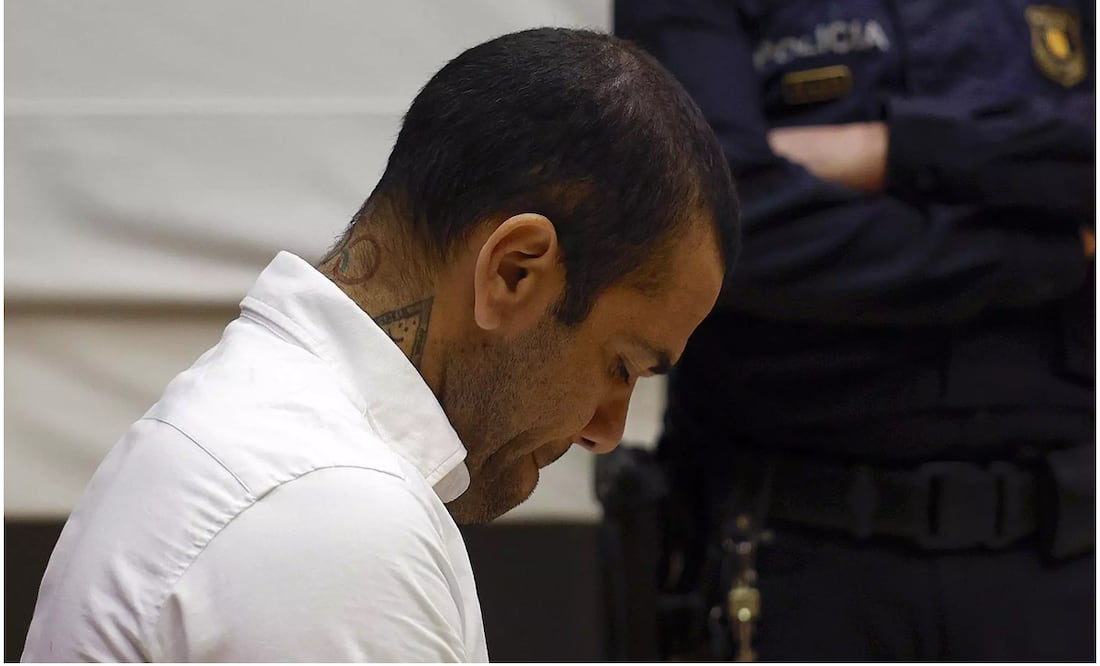 Dani Alves en juicio en Barcelona / FOTO: AP