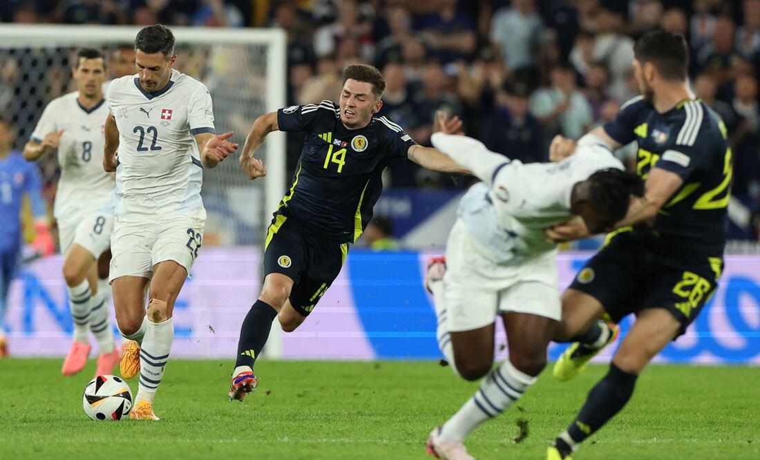 Suiza y Escocia en la Eurocopa 2024- Foto: EFE