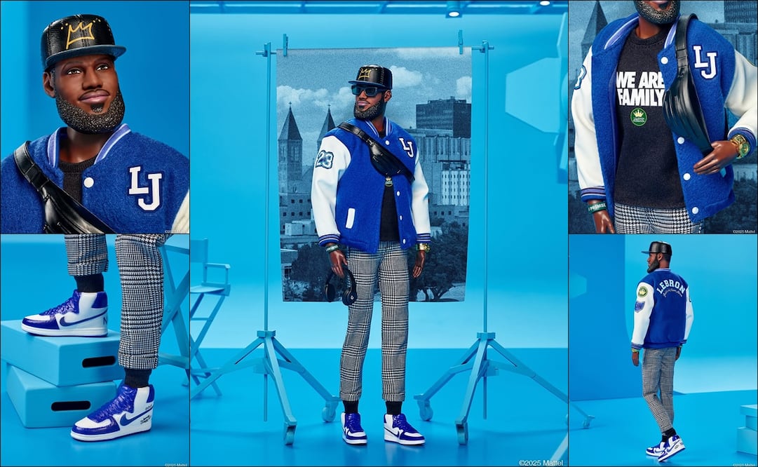 Así luce la versión de LeBron James al estilo 'Ken' de la marca 'Barbie'. FOTOS: @Barbie