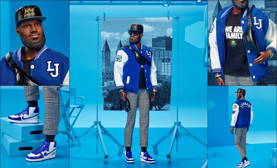 Así luce la versión de LeBron James al estilo 'Ken' de la marca 'Barbie'. FOTOS: @Barbie