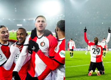 Santiago Giménez anota un espectacular doblete en la Champions League; así se vivió el épico momento