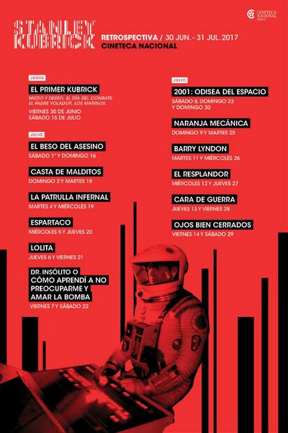 ¡Imperdible! Ciclo de Stanley Kubrick en la Cineteca