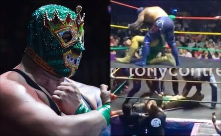 El luchador Rey Espectro se desvaneció en plena batalla durante una función en la Arena Neza
