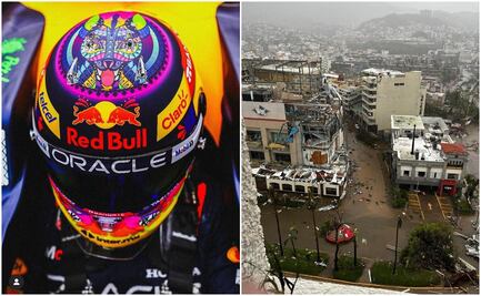 'Checo' Pérez subastó su casco y recaudó casi 2 millones en ayuda para Acapulco por Huracán Otis