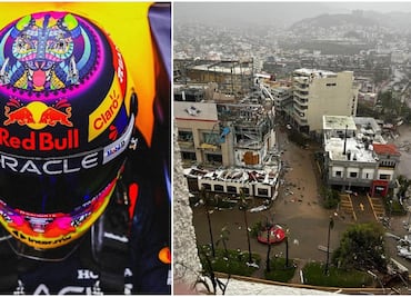 'Checo' Pérez subastó su casco y recaudó casi 2 millones en ayuda para Acapulco por Huracán Otis