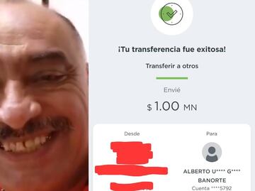 Don Beto recibe transferencias con mensajes de insultos