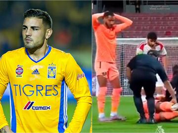 Andy Delort y sus primeras palabras tras desplomarse en pleno partido en Qatar