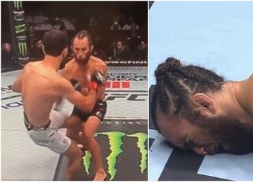 VIDEO: ¡Insólito! Patada en genitales obliga a suspender una pelea de UFC