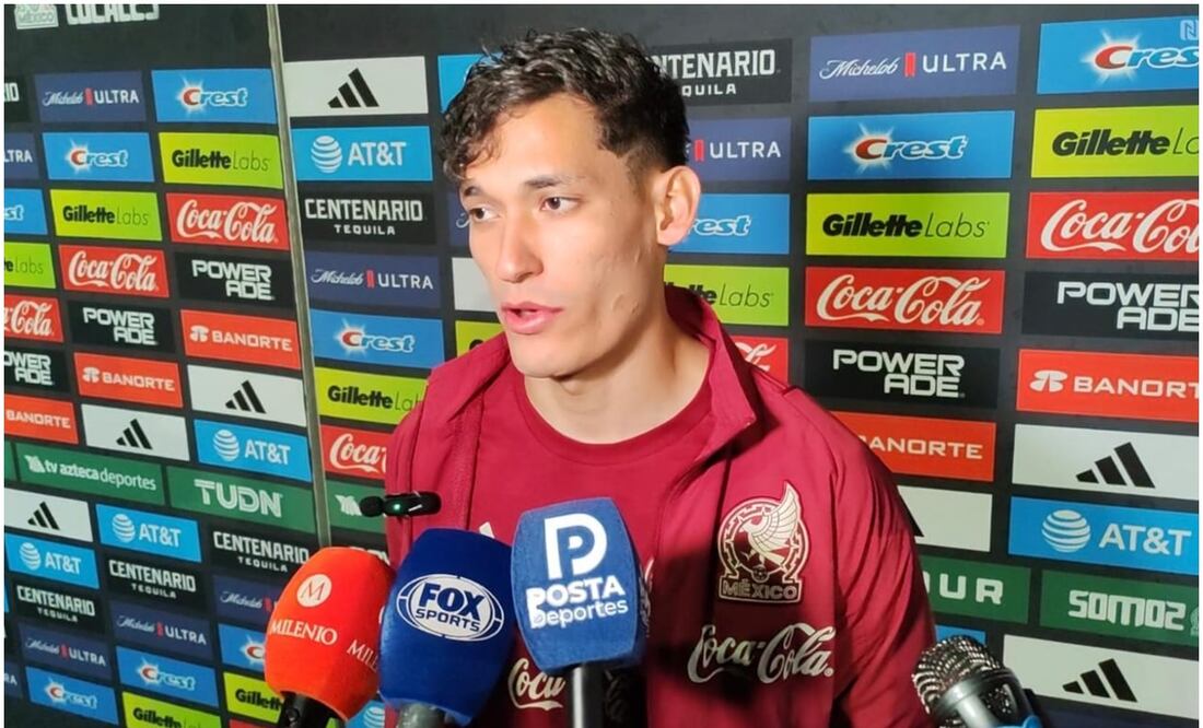 'Chiquete' Orozco en zona mixta con Selección Mexicana / FOTO: El Universal