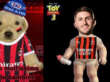 Santiago Giménez conquista los mejores MEMES tras estrenarse como goleador con el Milan