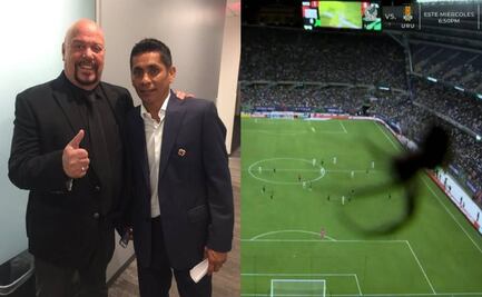 Jorge Campos imitó al Perro Bermúdez en transmisión de TV Azteca cuando araña apareció en las cámaras