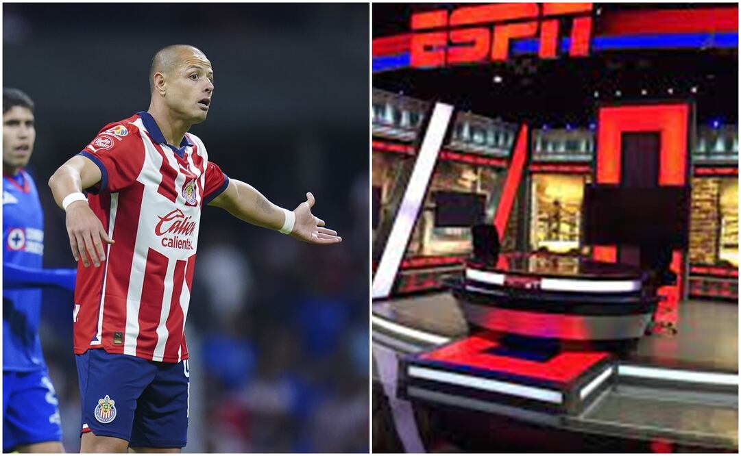Javier Hernández ante Cruz Azul y set de ESPN / FOTOS: Imago7 y Especial