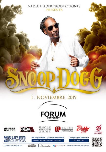 Se confirma, Snoop Dogg hará conciertos en México